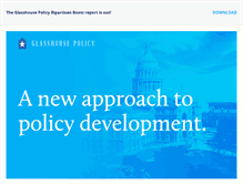 Tablet Screenshot of glasshousepolicy.org